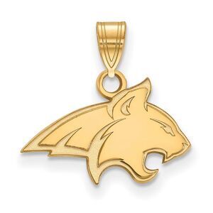 14k Gold Plated Silver Montana State Small Mascot Pendant
